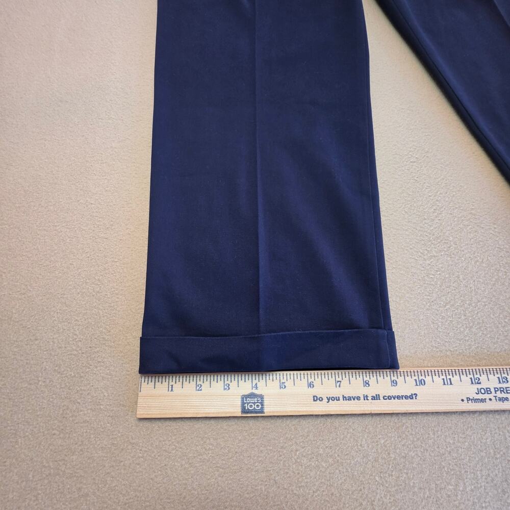 Dockers Best Pressed Pleated Comfort Relaxed Fit Stretch Pants Navy Sz 38x32 NWT - Picture 8 of 8